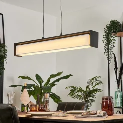 Suspension Siders Led Noir, 1 Lumiere, Changeur De Couleurs