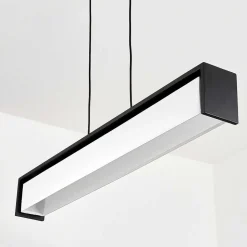 Suspension Siders Led Noir, 1 Lumiere, Changeur De Couleurs