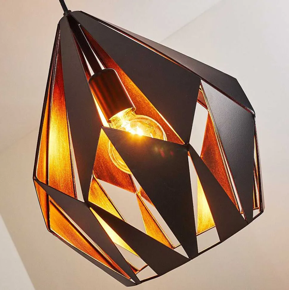 Suspension Situk Cuivre, Noir, 1 Lumiere