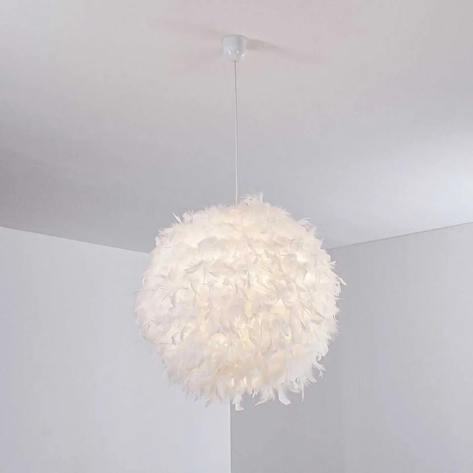 Suspension Skaulo Blanc, 1 Lumiere