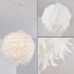 Suspension Skaulo Blanc, 1 Lumiere