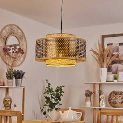 Suspension Tunga Noir, 1 Lumiere