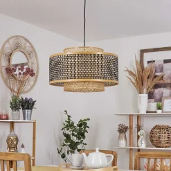 Suspension Tunga Noir, 1 Lumiere