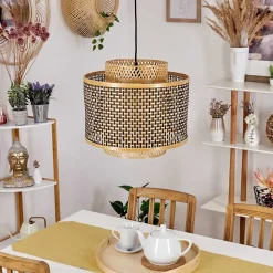 Suspension Tunga Noir, 1 Lumiere