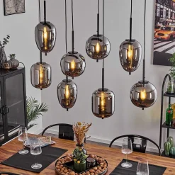 Suspension Verbania Noir, 8 Lumieres