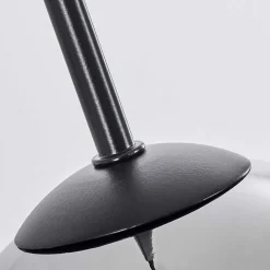 Suspension Verre 15 Cm Koyoto Chrome, Fume, 5 Lumieres