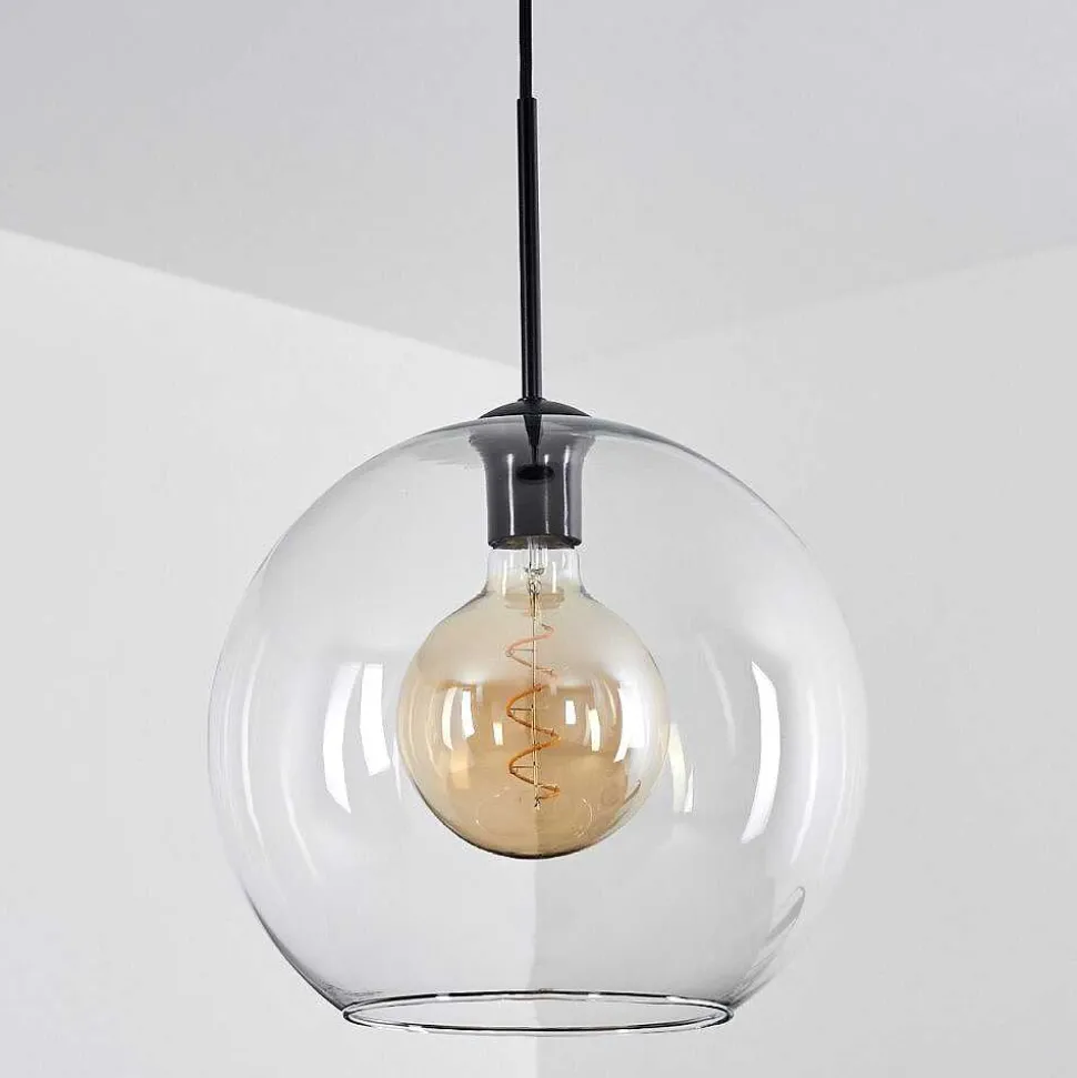 Suspension Verre 30 Cm Koyoto Clair, 1 Lumiere