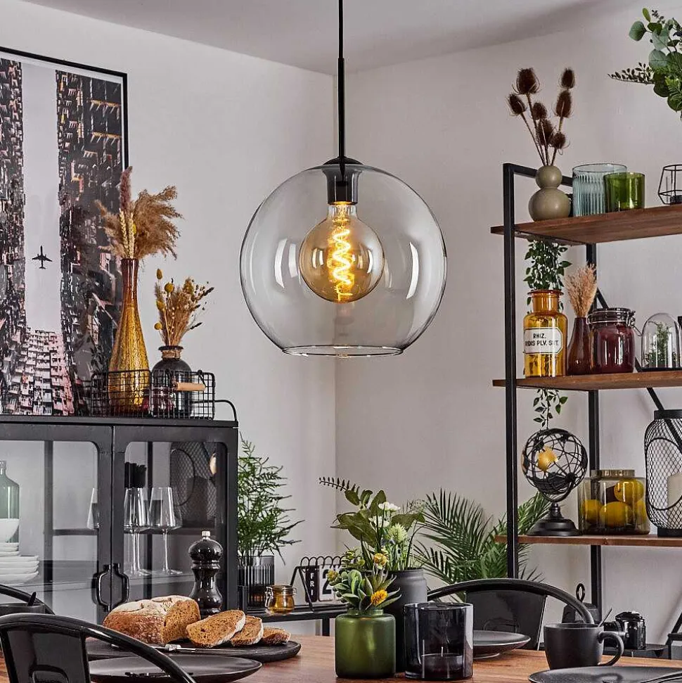 Suspension Verre 30 Cm Koyoto Clair, 1 Lumiere