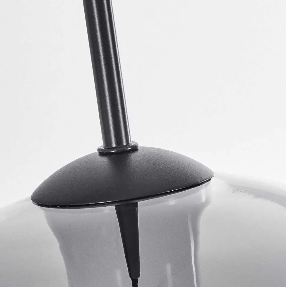 Suspension Verre 30 Cm Koyoto Clair, Fume, 1 Lumiere