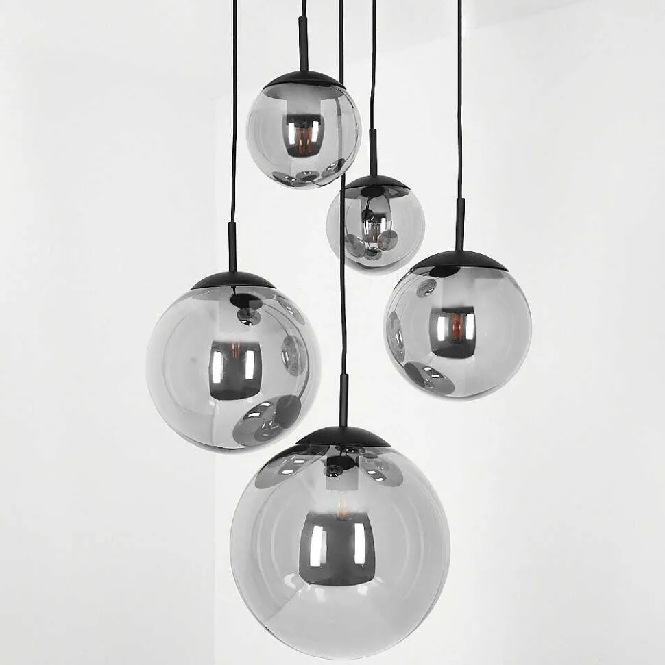 Suspension Voluntad Noir, 5 Lumieres