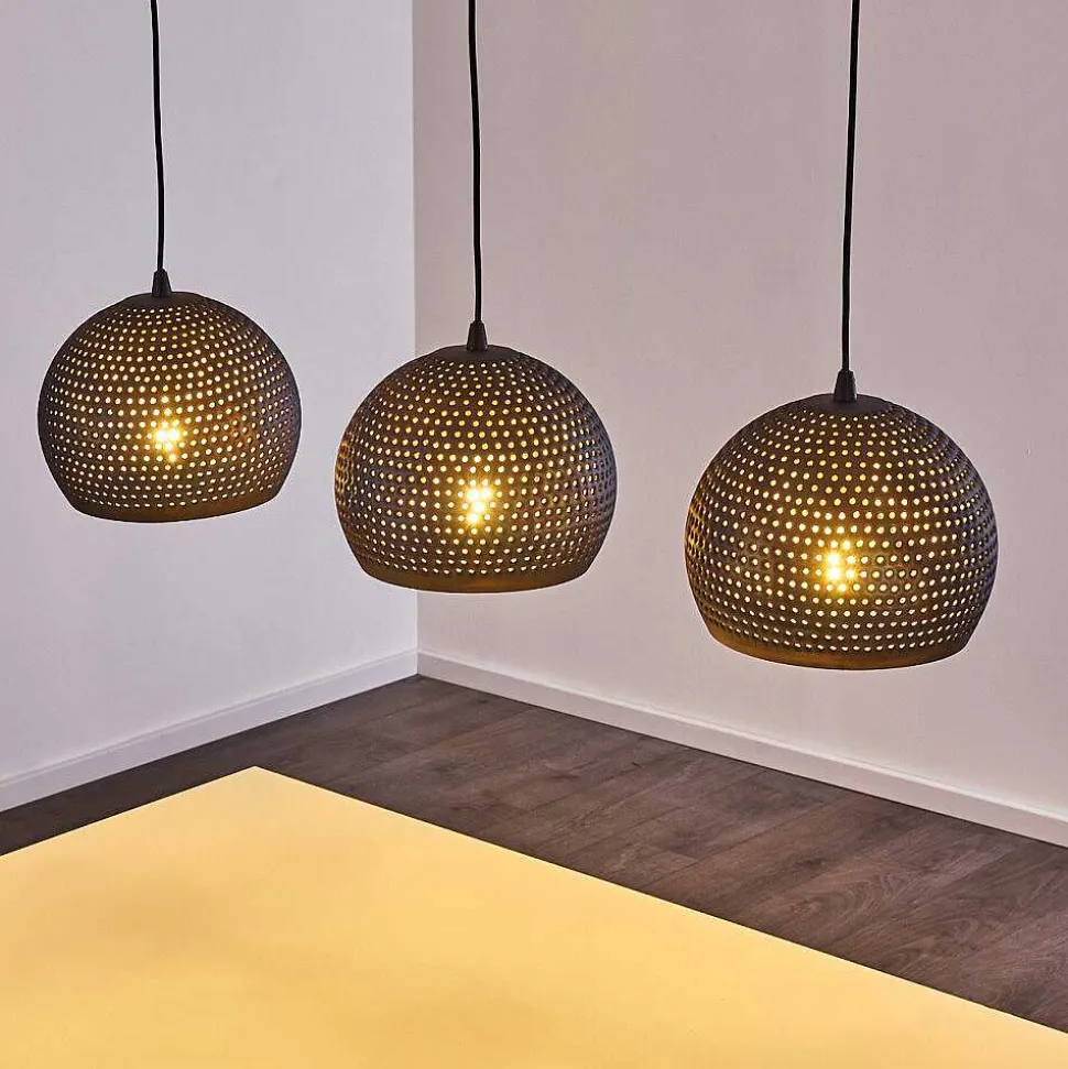 Suspension Wildervanksterdallen Noir, 3 Lumieres