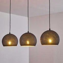 Suspension Wildervanksterdallen Noir, 3 Lumieres