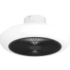 Ventilateur De Plafond Eglo Sayulita Led Noir, Blanc, 3 Lumieres
