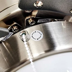 Ventilateur De Plafond Ellmau Chrome, Gris, Blanc, 1 Lumiere