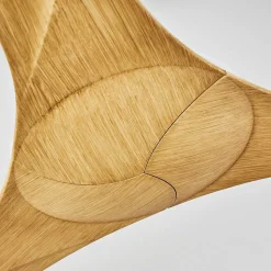 Ventilateur De Plafond Follseland Brun Clair, Couleur Bois, Blanc, Telecommandes