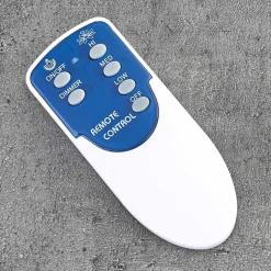 Ventilateur De Plafond Imon Bois Fonce, Nickel Mat, 1 Lumiere, Telecommandes