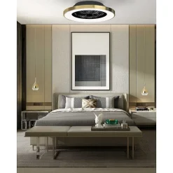 Ventilateur De Plafond Mantra Tibet Led Blanc, 1 Lumiere, Telecommandes