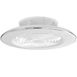 Ventilateur De Plafond Mantra Alisio Led Blanc, 1 Lumiere, Telecommandes