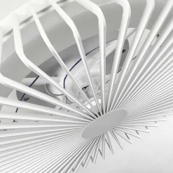 Ventilateur De Plafond Rivarotta Led Blanc, 1 Lumiere, Telecommandes