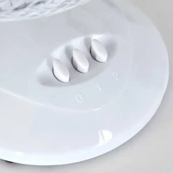 Ventilateur De Table Sopot Chrome, Blanc