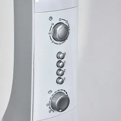 Ventilateur Rethymno Chrome, Argente, Blanc