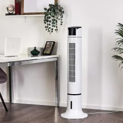 Ventilateur Urbino Tower Noir, Blanc, Telecommandes