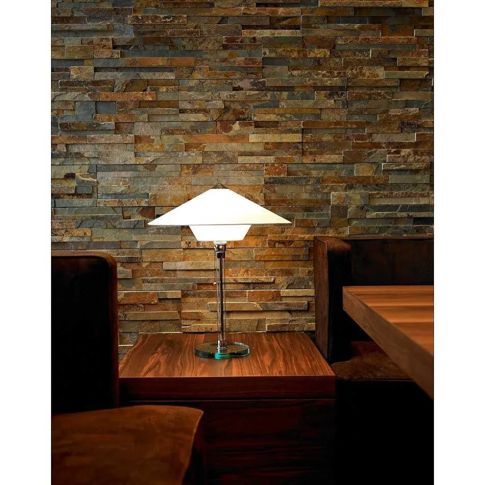 Wagenfeld 28 Tecnolumen Lampe A Poser Nickel Mat, Transparent, 1 Lumiere