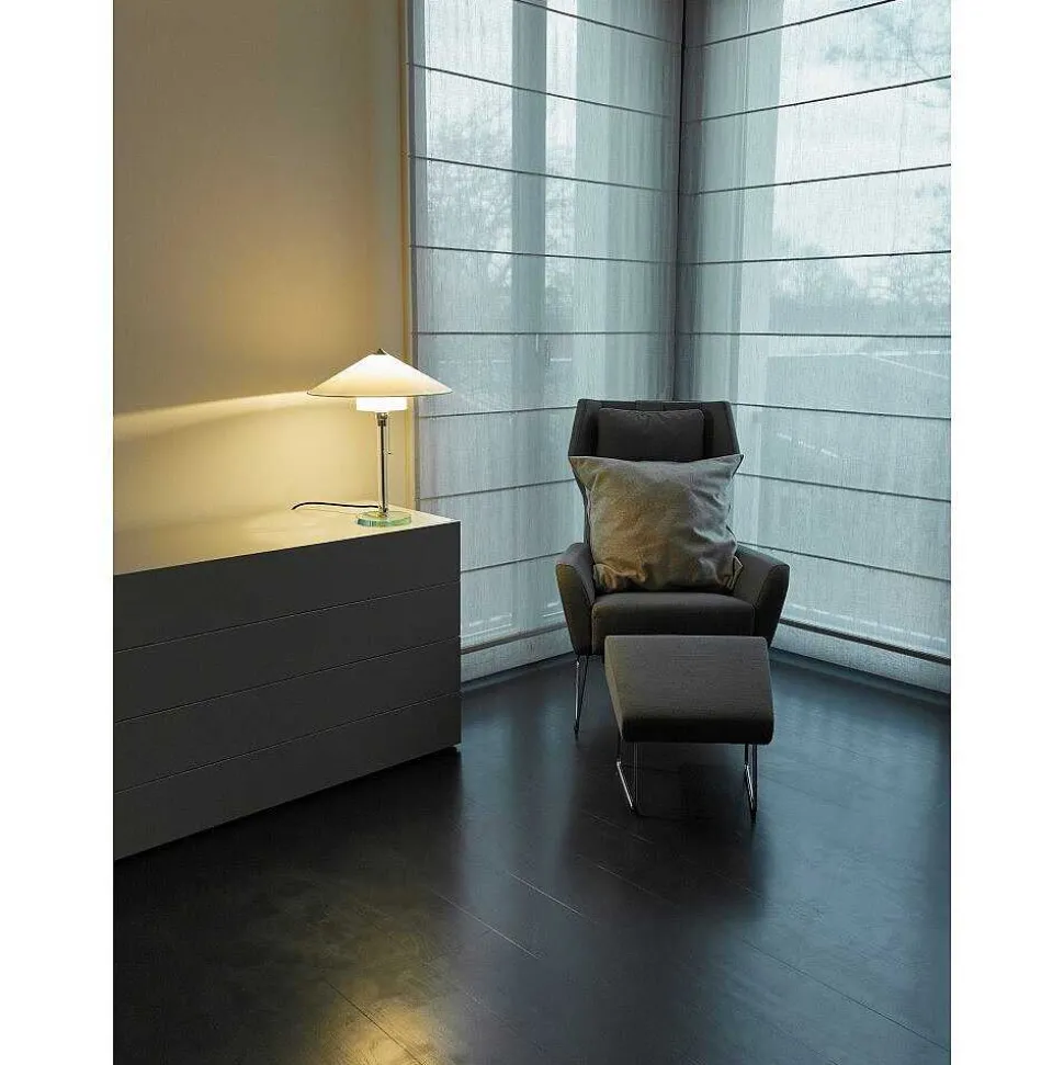 Wagenfeld 27 Tecnolumen Lampe A Poser Nickel Mat, Transparent, 1 Lumiere